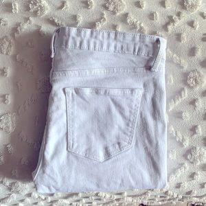White GAP girlfriend jeans